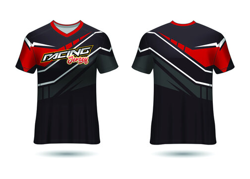 Racing Sport Jersey Template Design vector