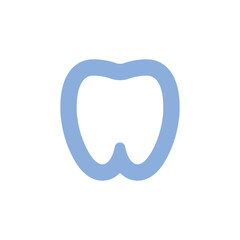 Tooth vector icon. Dentist symbol.