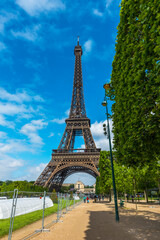 Eiffel Tower in Paris, France.