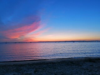 Coucher de soleil marin