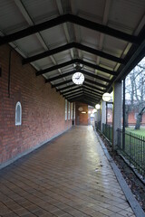 old subway station with clock