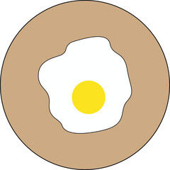 Icon with the fried egg