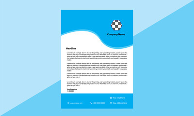 corporate business letter hand design 