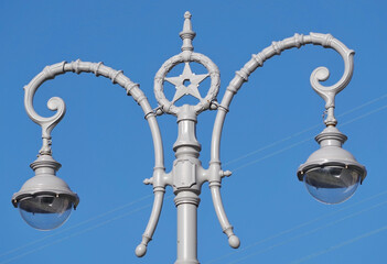 street lantern  on background sky