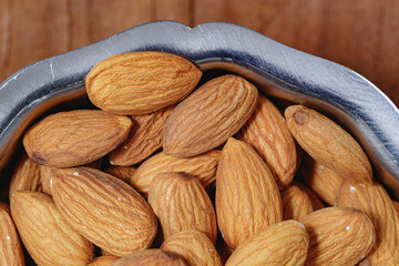 close up of almonds