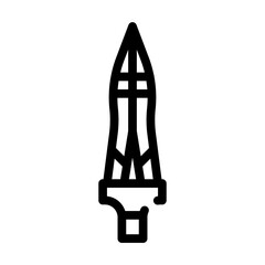 spear of longinus line icon vector illustration