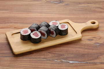 sushi on a plate