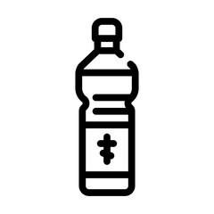 holy water line icon vector illustration black