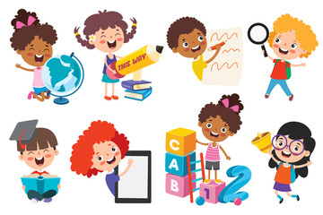 Art Concept Design With Funny Character