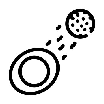 process describing ebb and flow line icon vector illustration