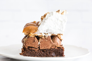 chocolate cake on plate