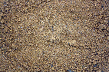 Dried coffee cake. Coffee scrub.