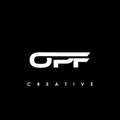 OPF Letter Initial Logo Design Template Vector Illustration