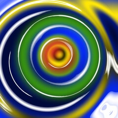 multicolored circles on an abstract background