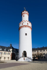famous tower of the castle in Bad Homburg