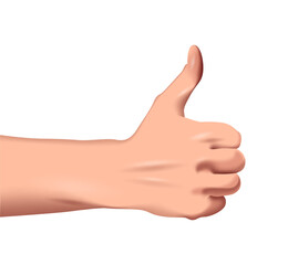 Vector thumb in gradient style