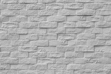 Surface of Vintage white brick wall background.