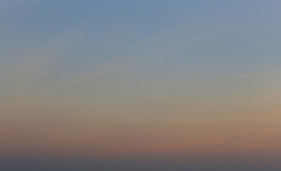 Sky and clouds after sunset,twilight sky background.