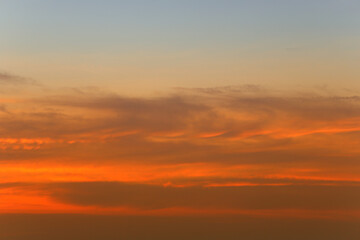 Sky and clouds after sunset,twilight sky background.