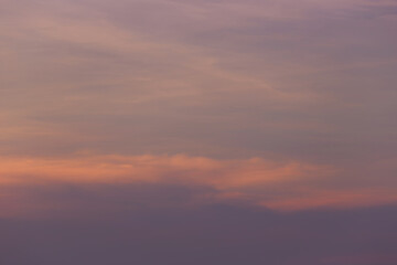 Sky and clouds after sunset,twilight sky background.