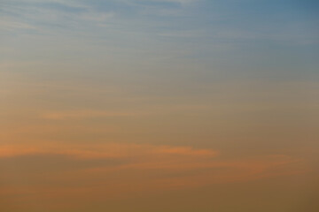 Sky and clouds after sunset,twilight sky background.