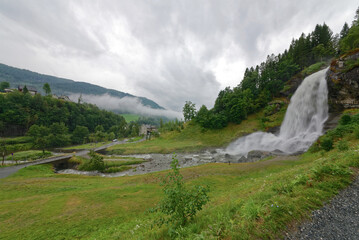 Norwegen - Norheimsund - Steinsdalsfossen Wasserfall