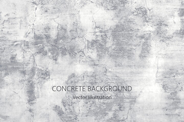 Vector gray concrete texture. Stone wall background.