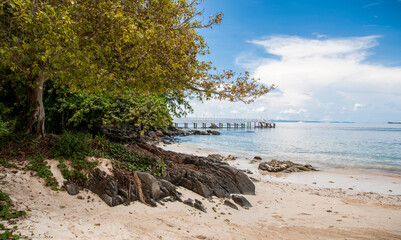 beach in the morning