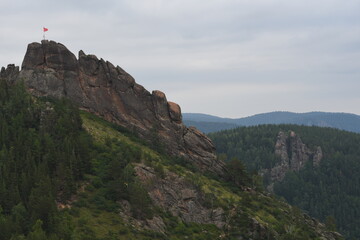 Fototapeta na wymiar Mountains of Siberia Krasnoyarsk Pillars