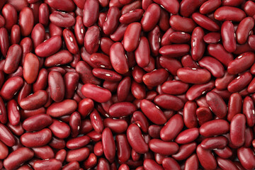 Close up red bean background top view using for your advertising