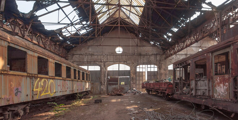 Abandoned Red Star Train Graveyard in Budapest, Urbex Hungary