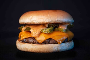 Hamburguer gourmet com picles