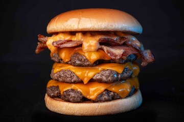 Hamburguer gourmet smash triplo