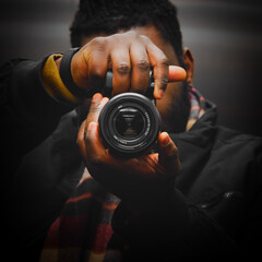 photographer with camera