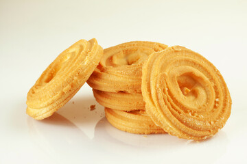 Five fresh delicious butter cookies