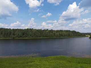Ladoga nature. Skerries. Water and stones