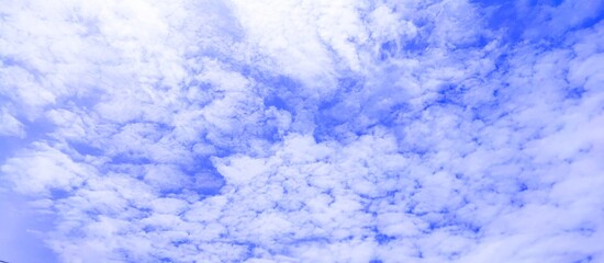 blue sky and white clouds look bright