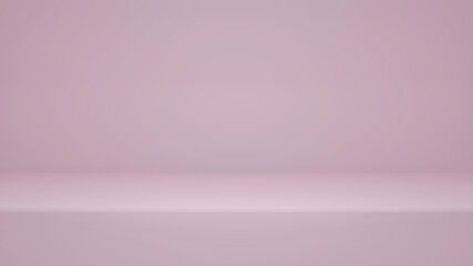 3d rendering, Empty pink color studio room background with copy space for display product or banner website