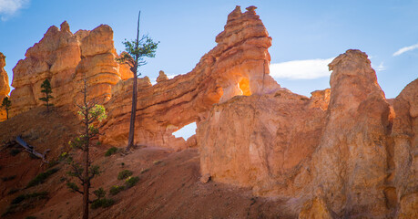erosion on the cliffs of Bryce Canyon 