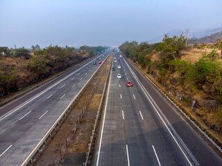 The Mumbai-Pune Expressway near Pune India.The Expressway is officially called the Yashvantrao...