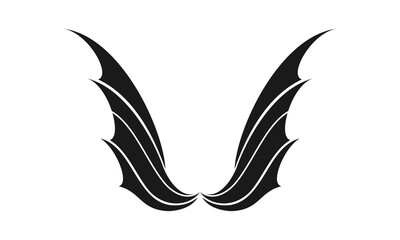 Dragon wings illustration vector