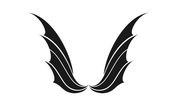 Dragon wings illustration vector