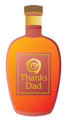 父の日のウイスキーのイラスト