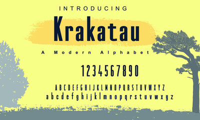 Krakatau font. Elegant alphabet letters font set. Classic Gold Lettering Typography Fonts regular uppercase and number. vector illustration