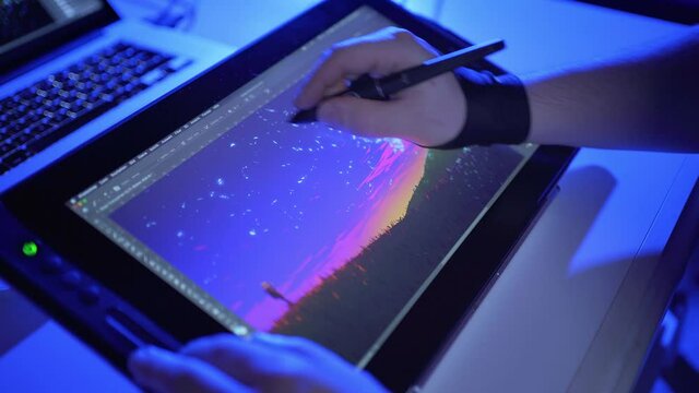 Professional Digital Drawing on Graphics Tablet 6
