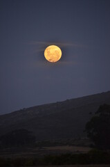 Full moon over South Africa. 
