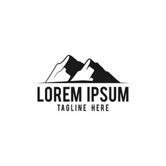 Mountain vector logo template. the symbol for nature landscape or Outdoor Adventure.