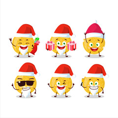 Santa Claus emoticons with yellow melon cartoon character