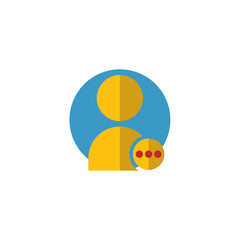 flat icon user add. Editable stroke. Simple illustration mobile concept and web design. Design template vector