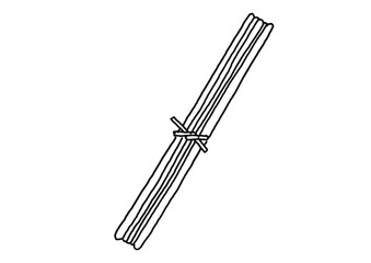 奄美大島紬の工程イラスト　締め機